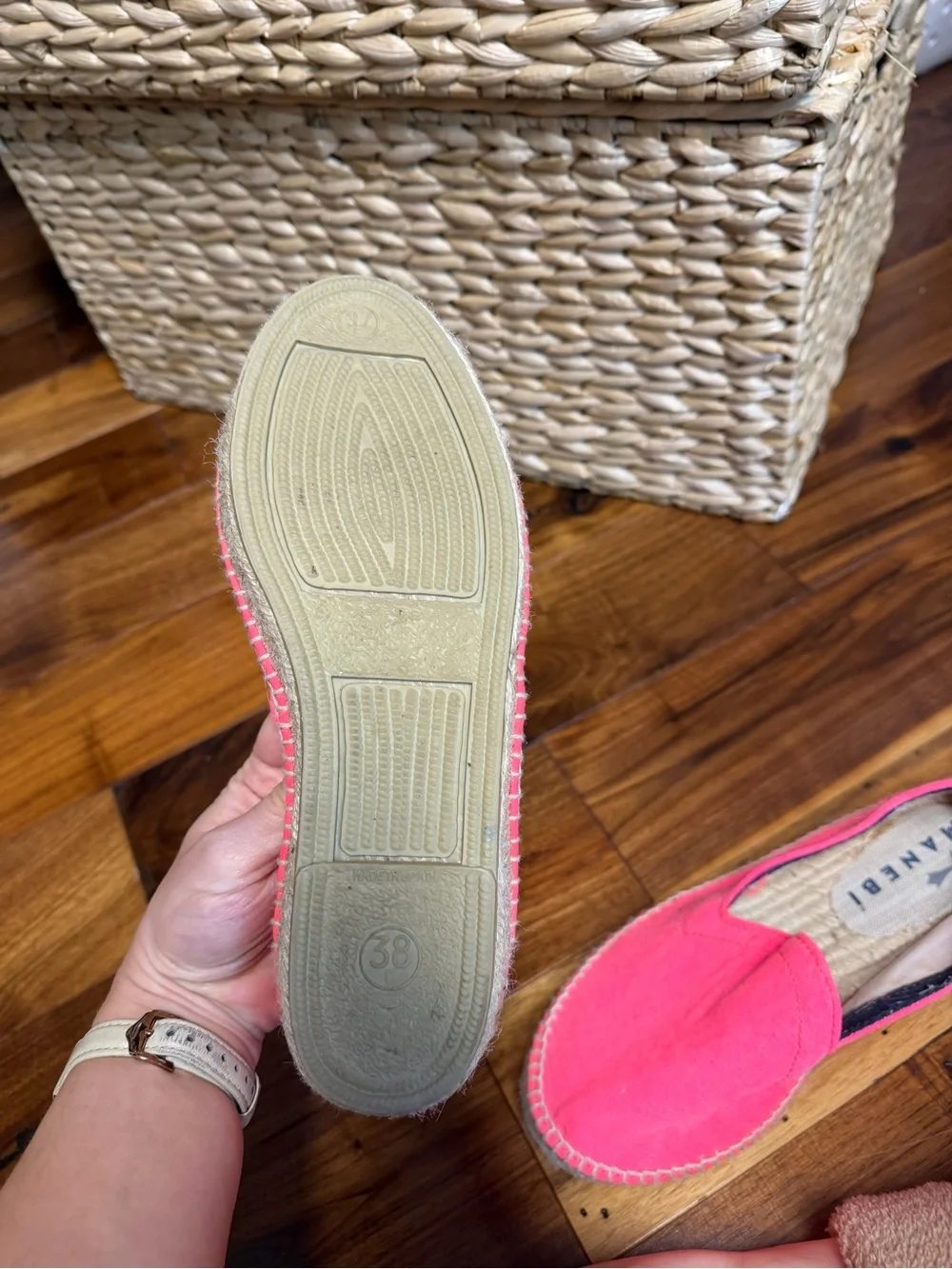 Women’s Casual Slip-On MANEBI (made in Spain) Espadrilles in Hot Pink